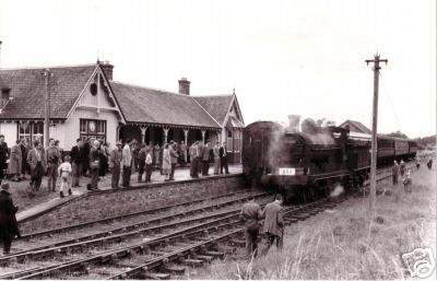 Steam engine at Fortrose station.