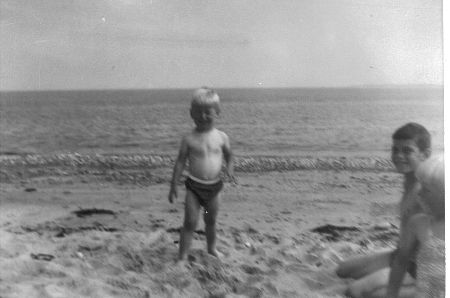 The beach at Rosemarkie, 1958