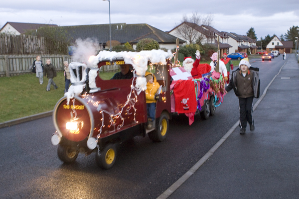 Santa comes to Rosemarkie