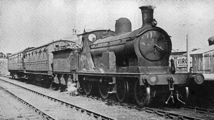 Muir of ord train at Fortrose Station.