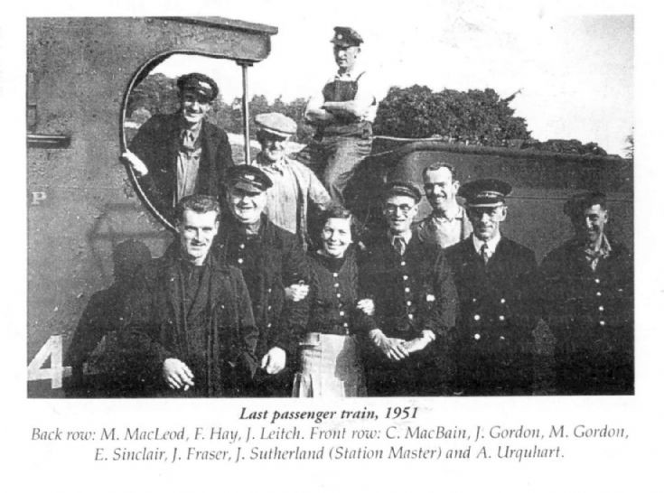 Last passenger train, 1951