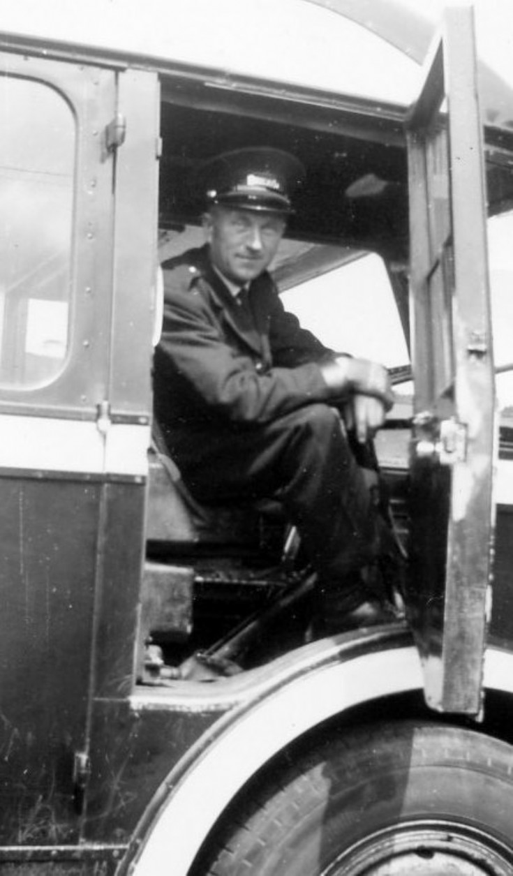 John Smith Fortrose Bus Garage 1955
