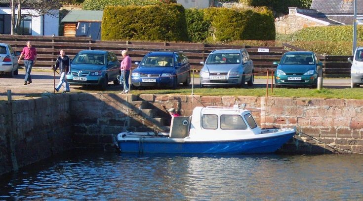 Bob Mackeddie in his boat