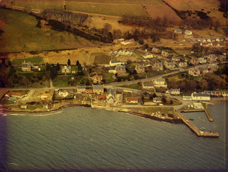 Aerial view of Fortrose Harbour