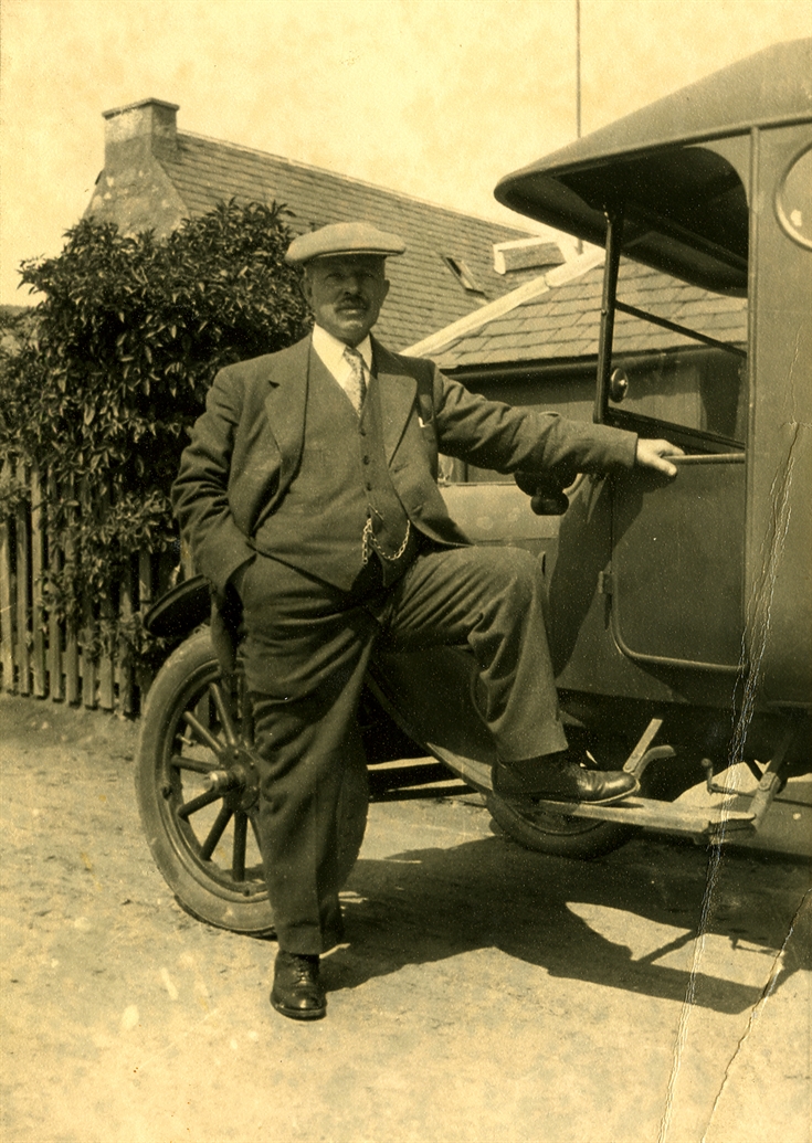 Mr McDonald with car