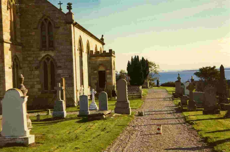 Rosemarkie Church and Churchyard c.1973.