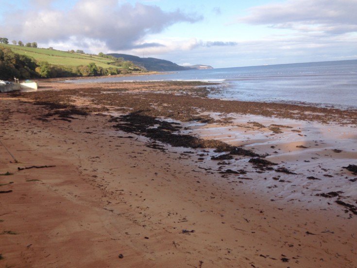 Rosemarkie beach after gales