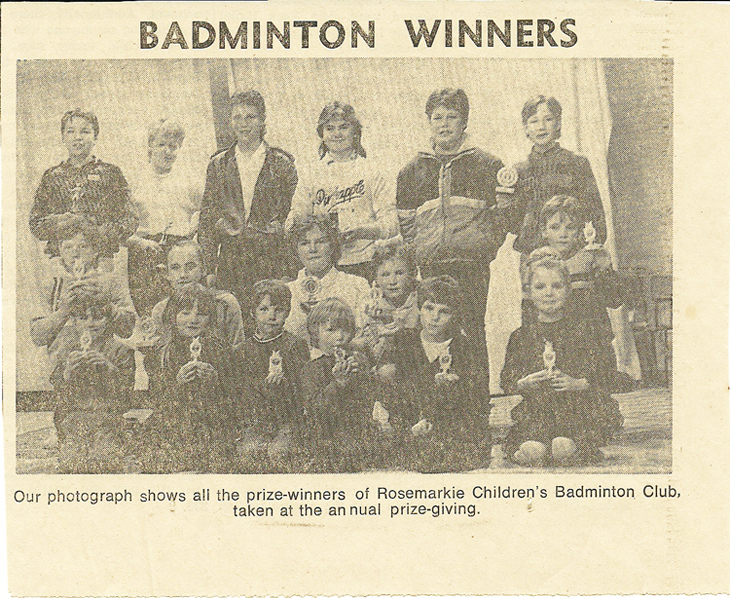 Rosemarkie Junior Badminton Club