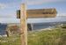 Sign post at Rosemarkie beach